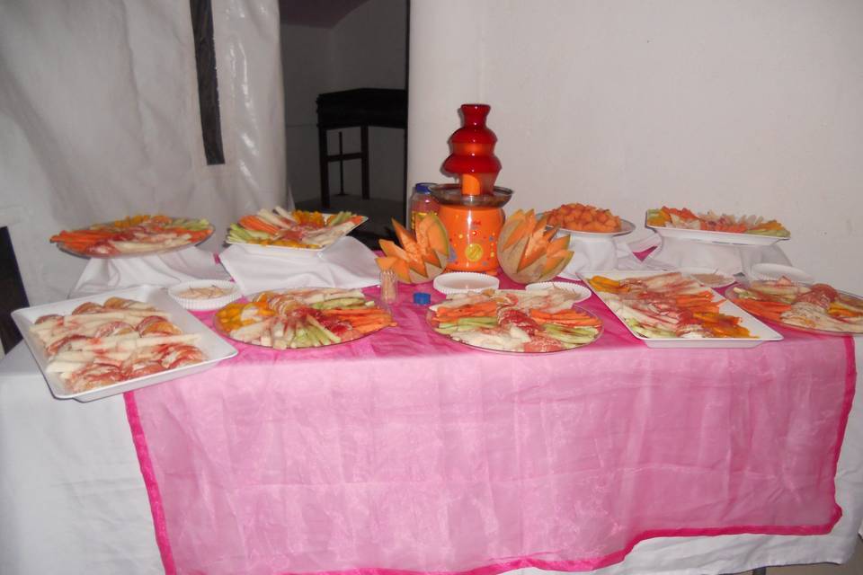 Mesa de frutas