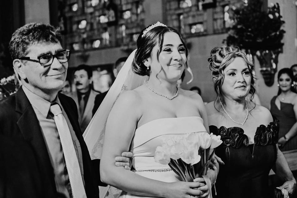 Llegando al altar...