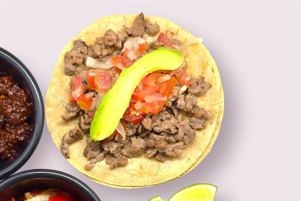 Taco de bistec de res