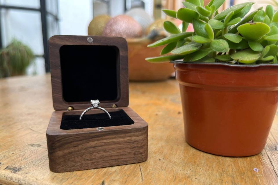 Anillo compromiso diamante