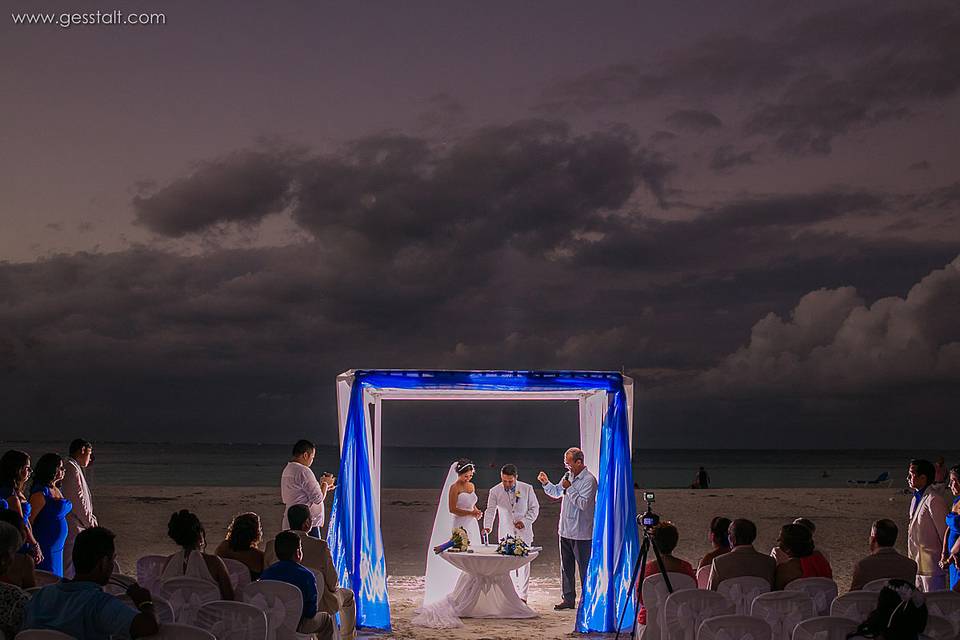 Boda en la playa