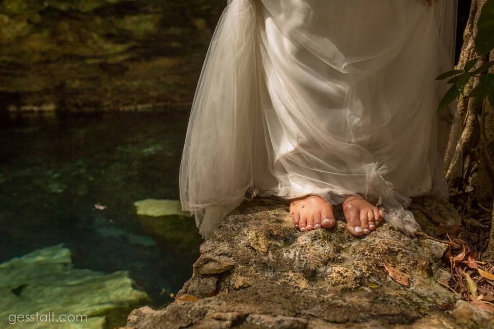 Trash The Dress en Cenote