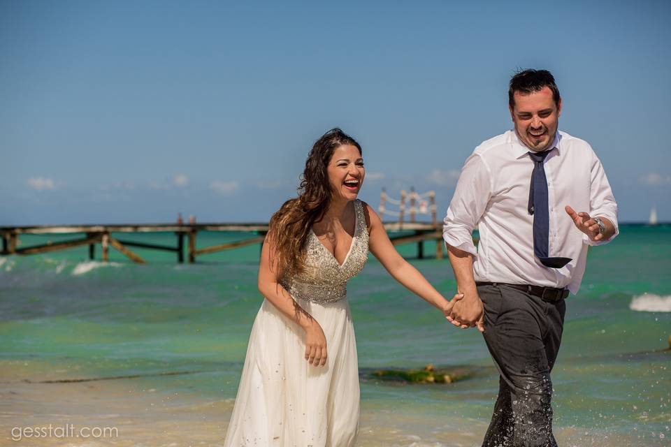 Trash The Dress en Cenote