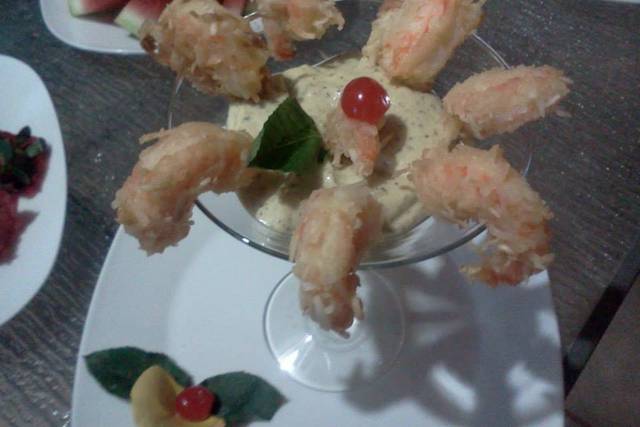 Camarones al coco