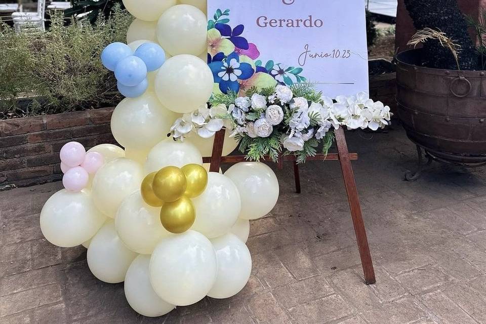 Letrero de bienvenida a boda