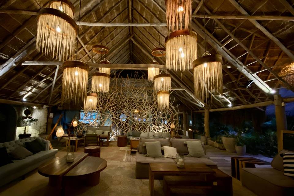 Bungalow con candelabros