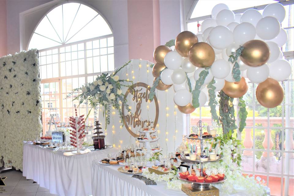 Mesa de postres boda