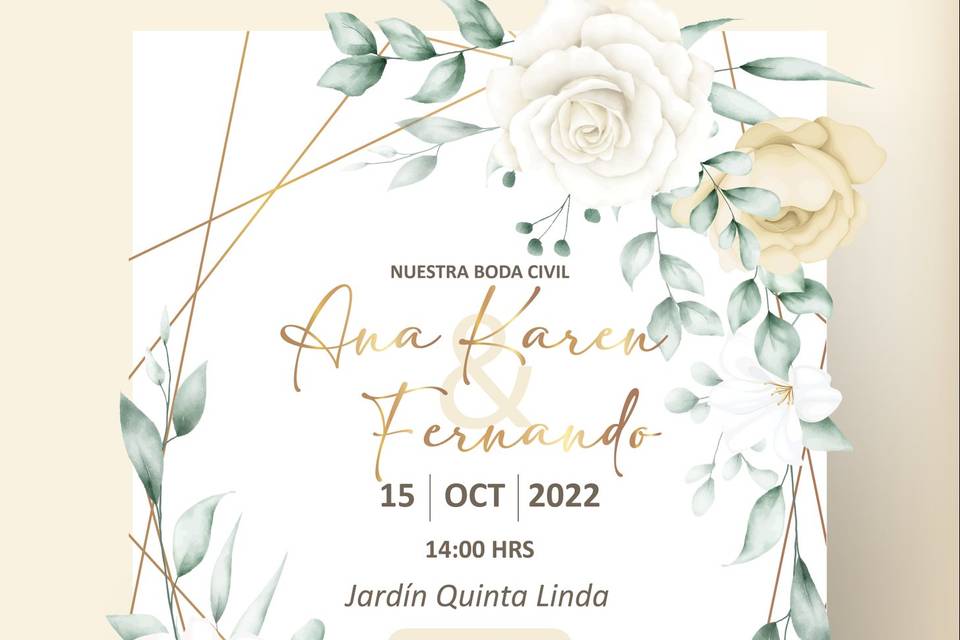 Invitación corte láser