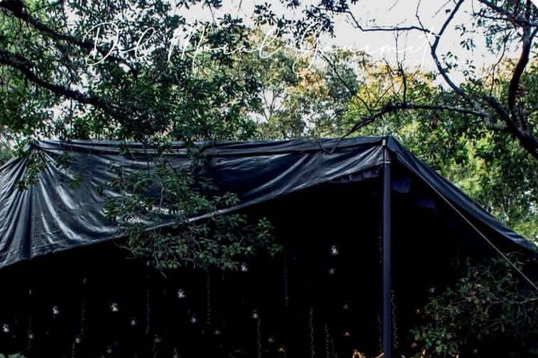 Carpa negra para eventos
