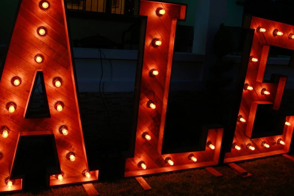 Letras gigantes