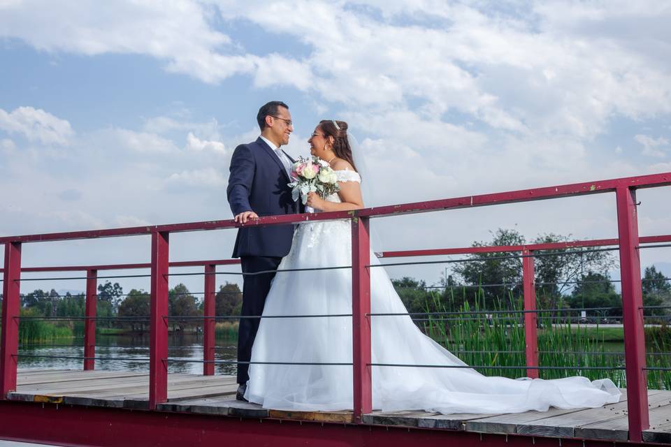 Amor flotando en Xochimilco