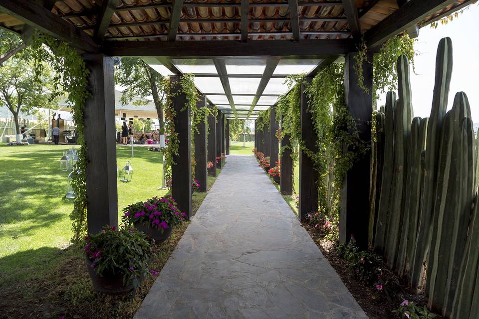 Acceso a jardín principal