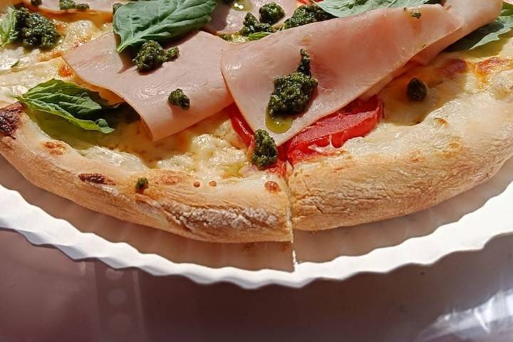 Pizza zucca e pesto