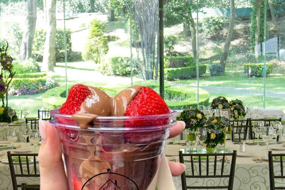 Nuestras fresas con chocolate