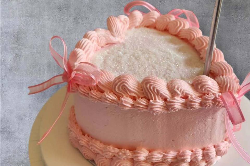 Pastel en forma de corazón