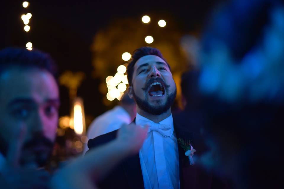 En la fiesta