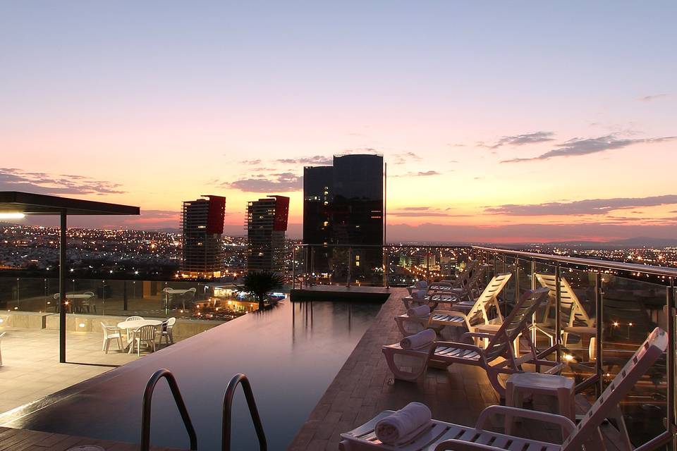 Terraza de noche