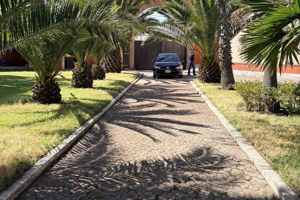 Camino de adoquín