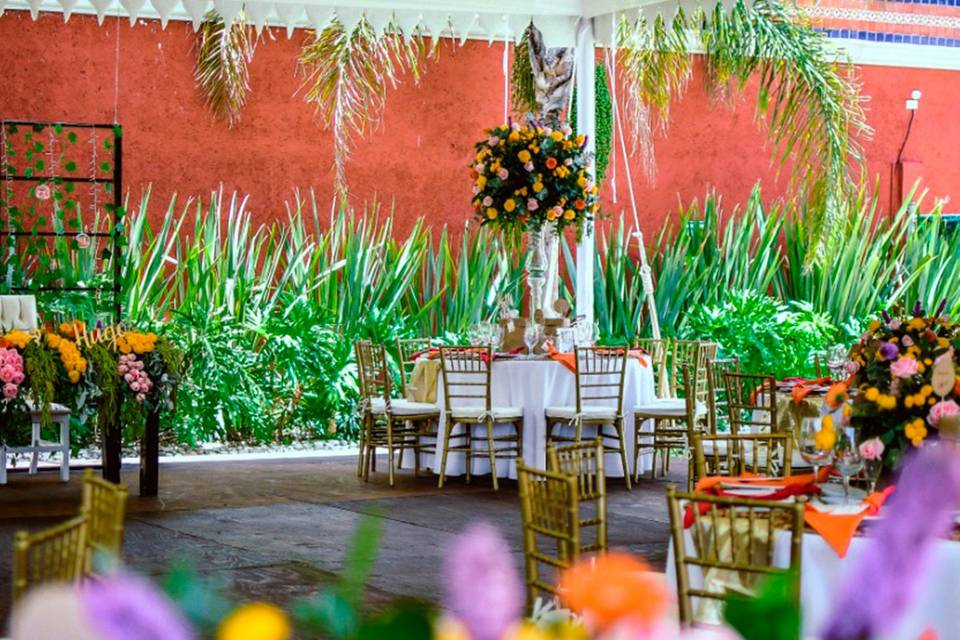 Montaje boda civil jardín