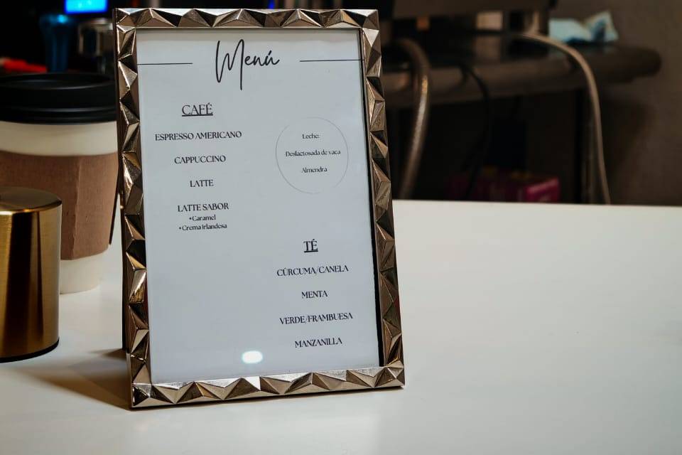 Menú personalizado para evento