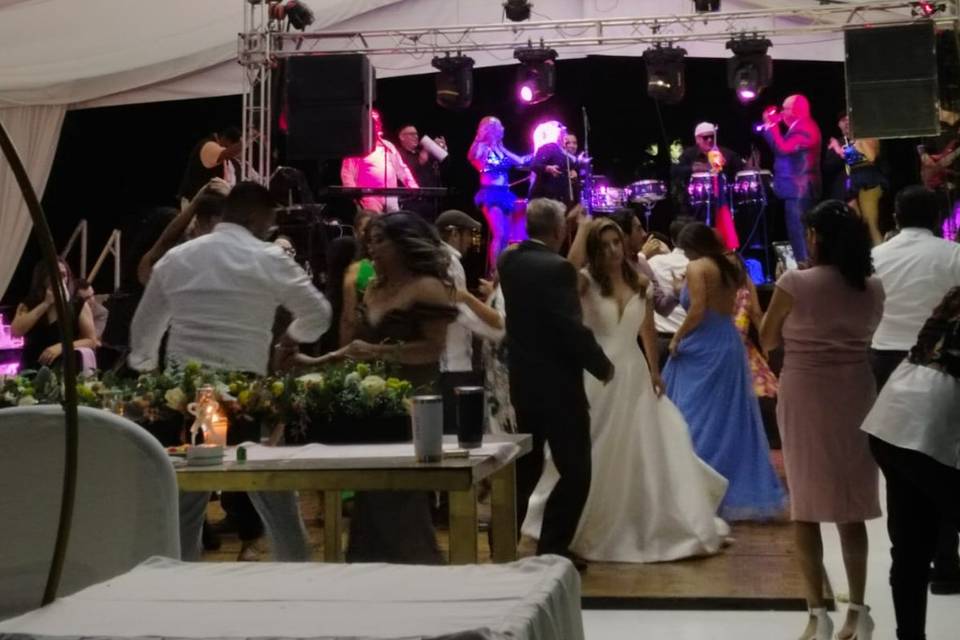 Tocando en una boda