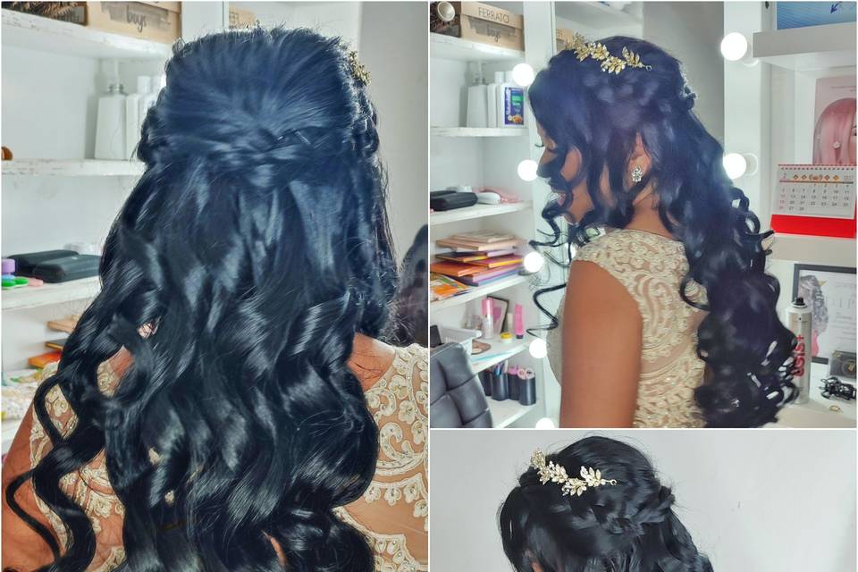 Ondas preparadas con trenza