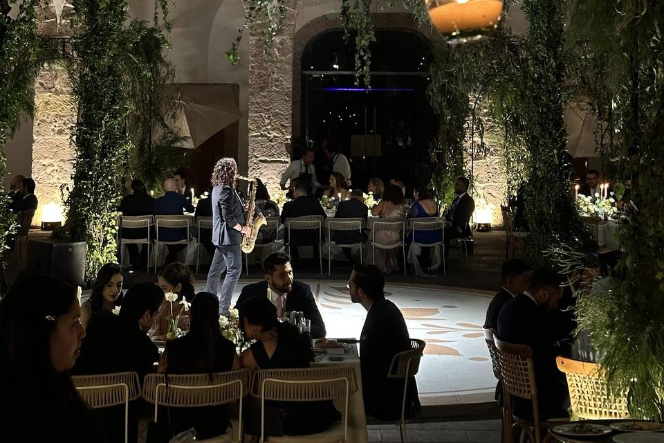 Saxofón para cena de boda