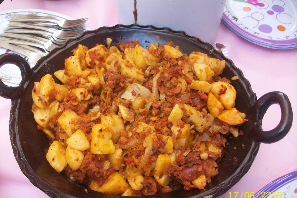 Chorizo con papas