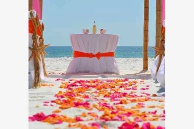 Altar en la playa
