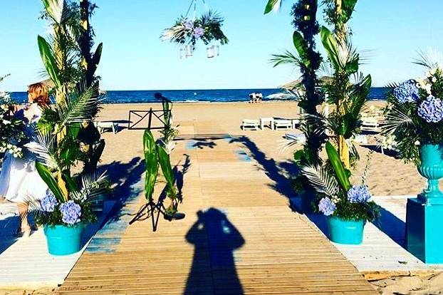 Boda en la playa
