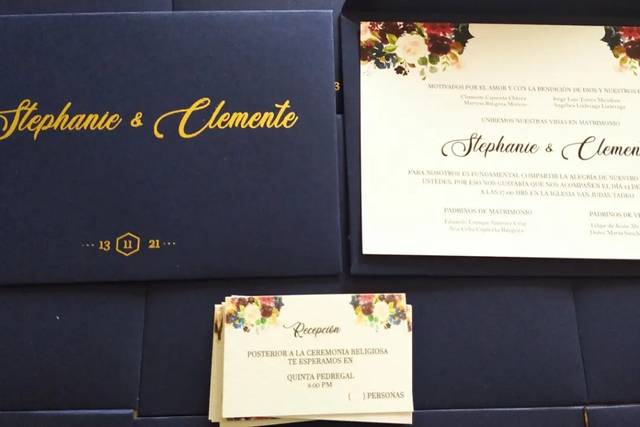 Invitación con serigrafia