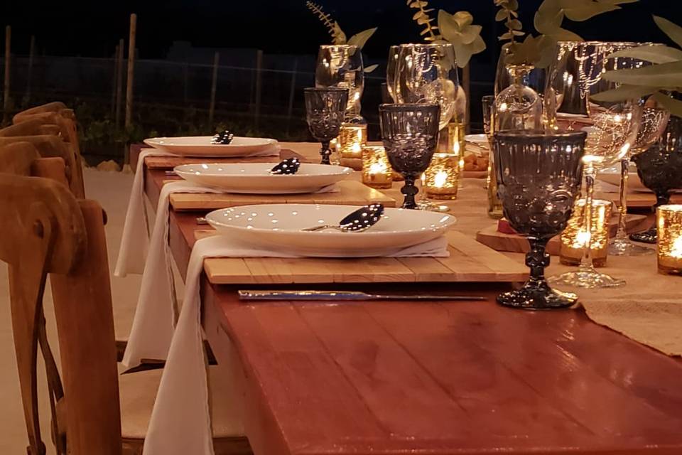 Linda cena privada