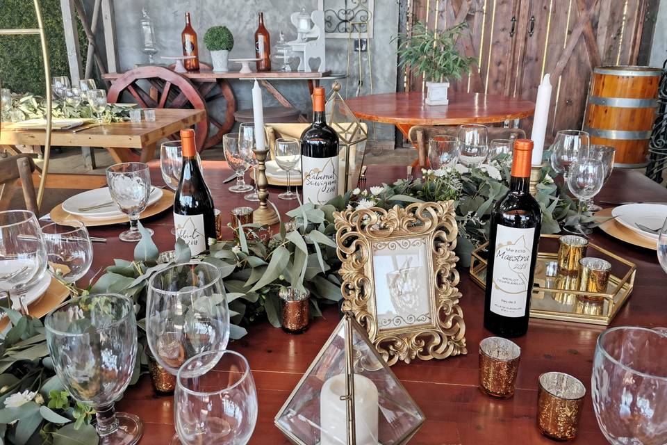Mesa decorada