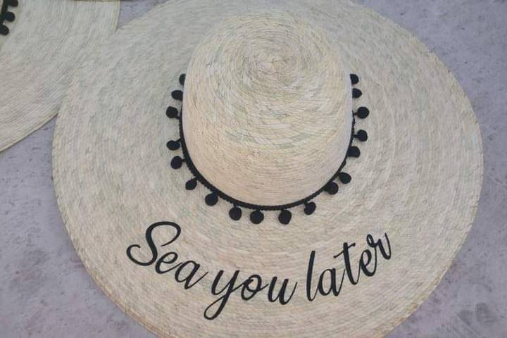 Sombrero playero personalizado