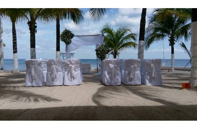 Gazebo en la playa