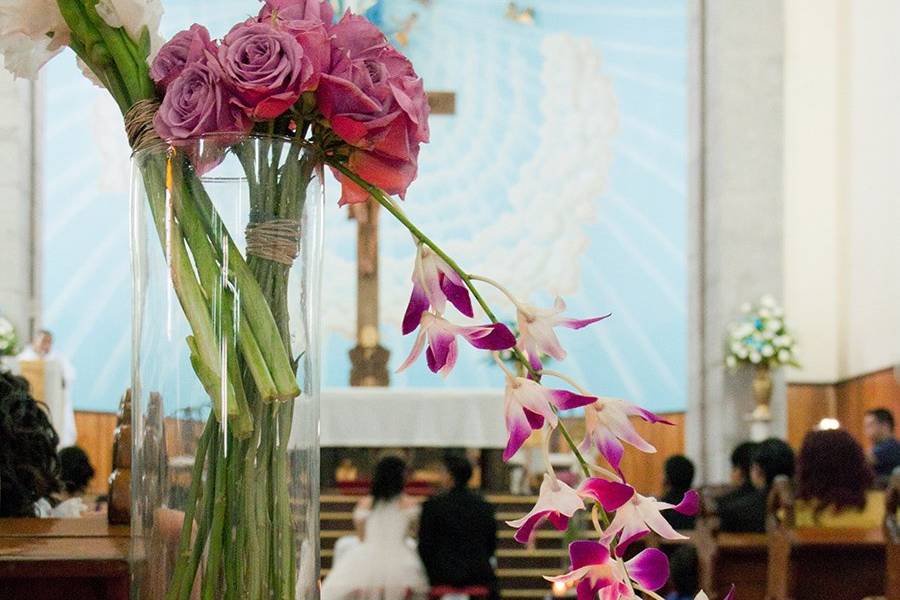 Orquídeas en el templo