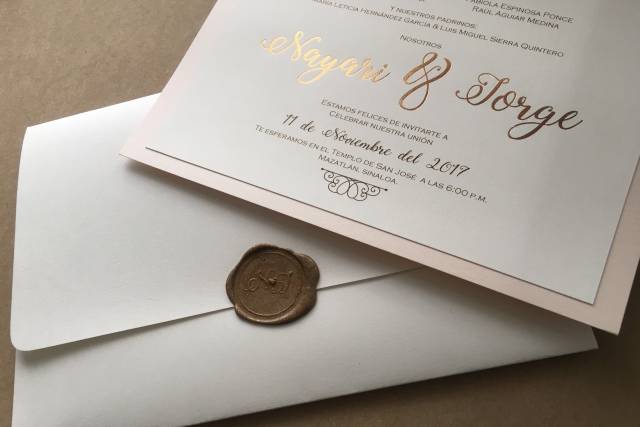 Hot stamping rose gold