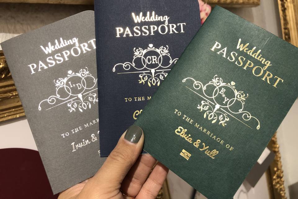 Invitaciones pasaporte