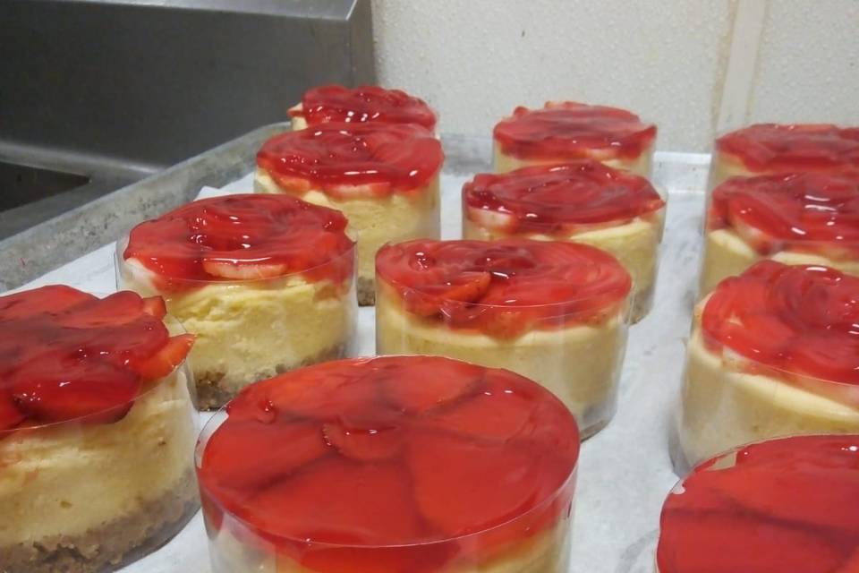 Postre de fresas