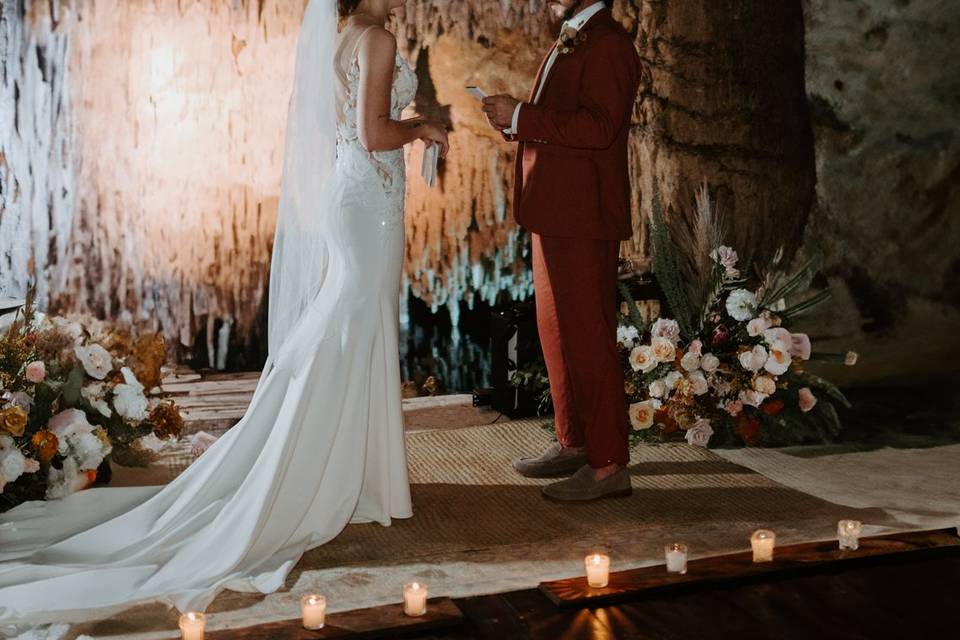 Cave wedding