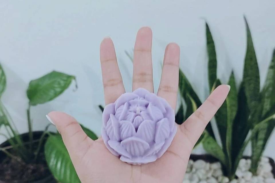 Vela de flor de loto