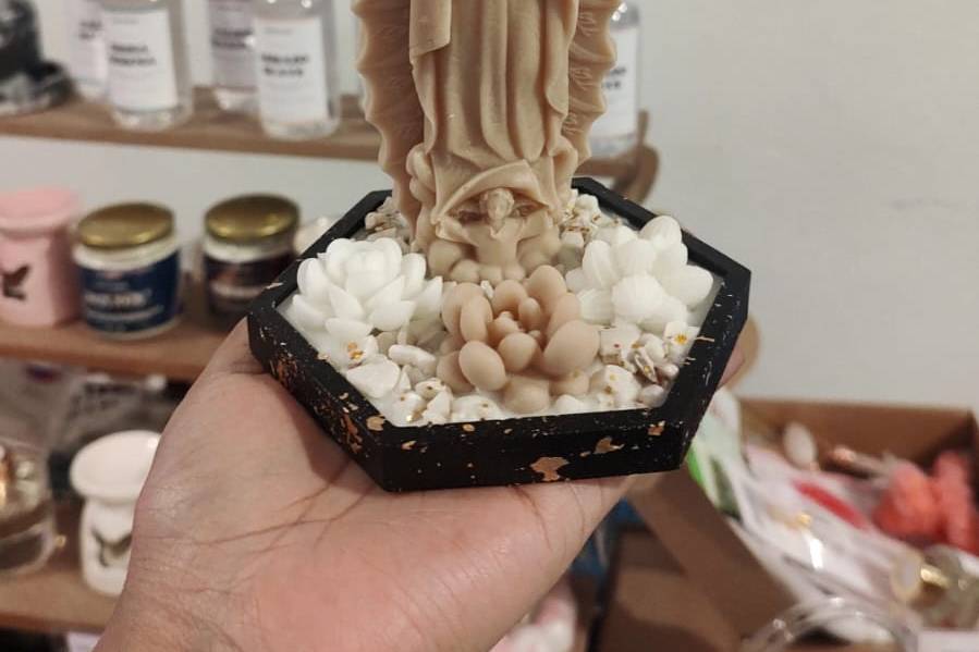 Vela de virgen c/base