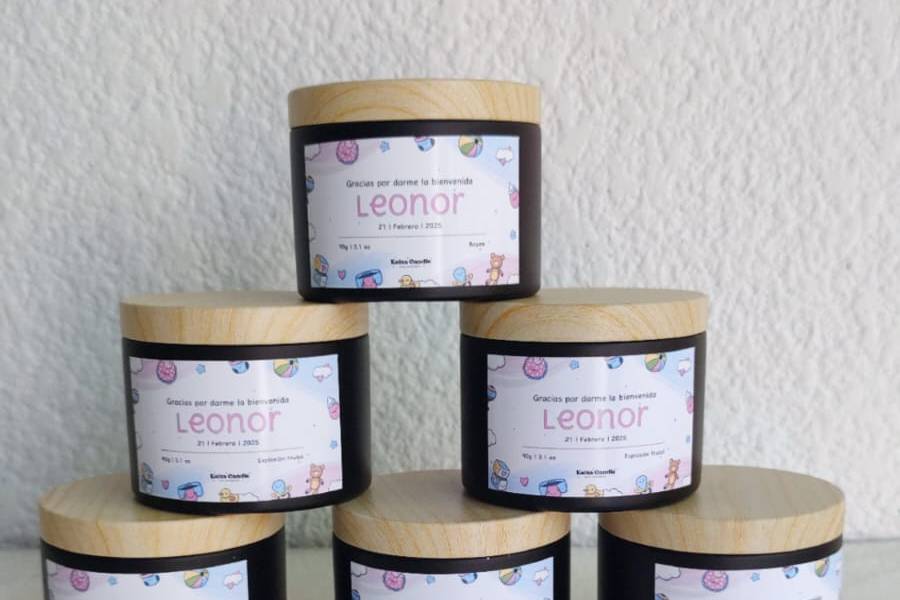 Vela de lata - personalizada