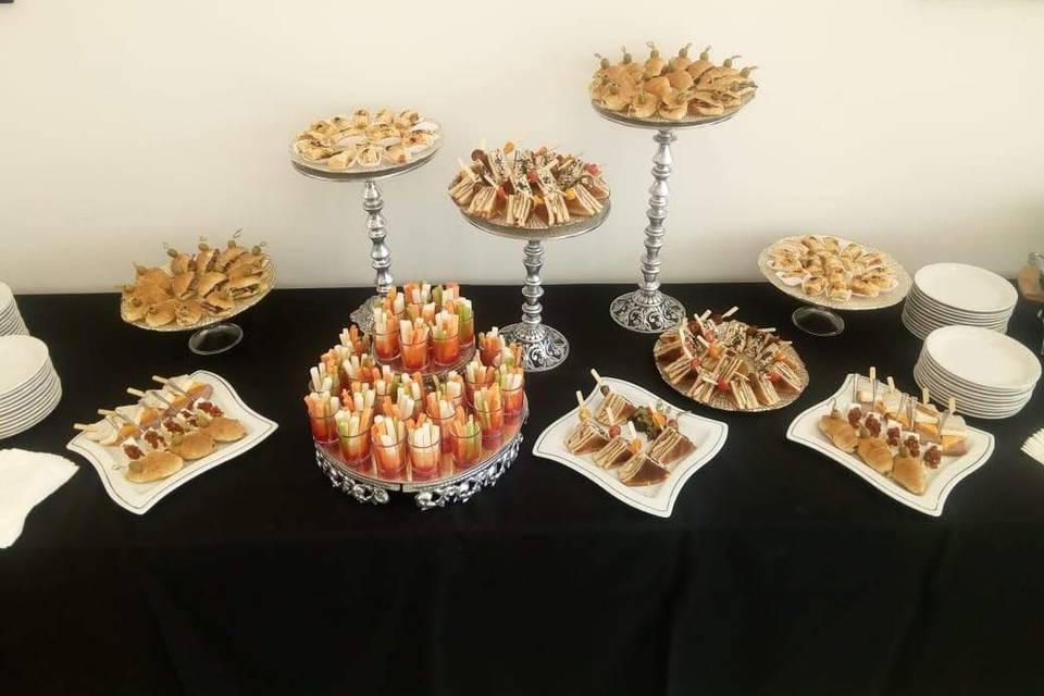 Catering con bocadillos