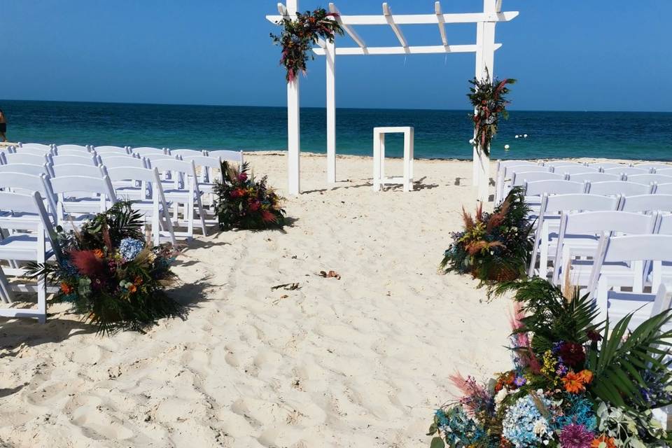 Gazebo en playa