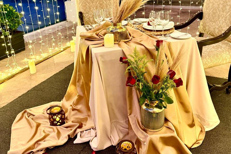 Mesa romantica