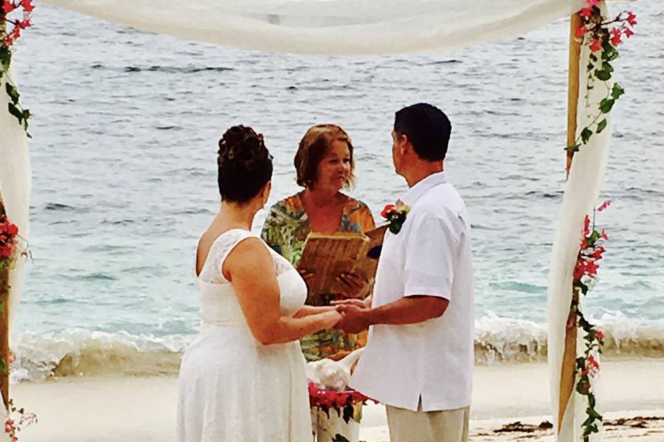 Boda frente al mar