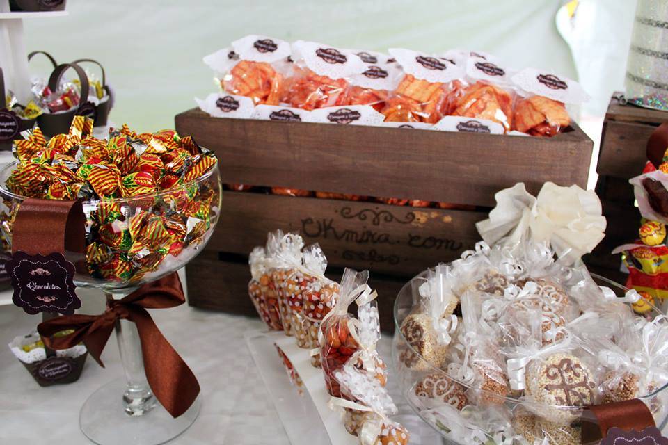 Mesa de dulces boda vintage