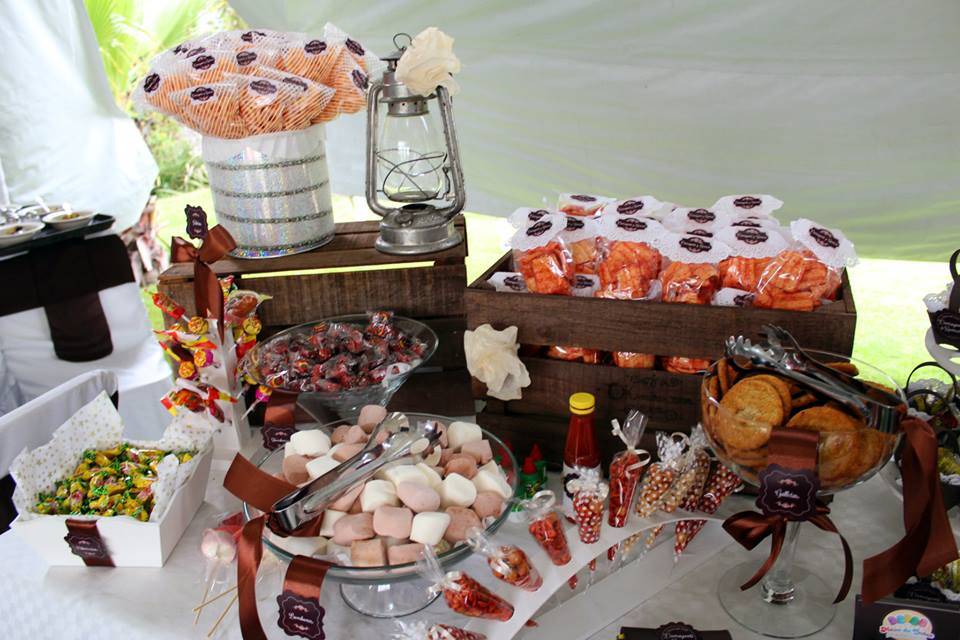 Mesa de dulces boda vintage