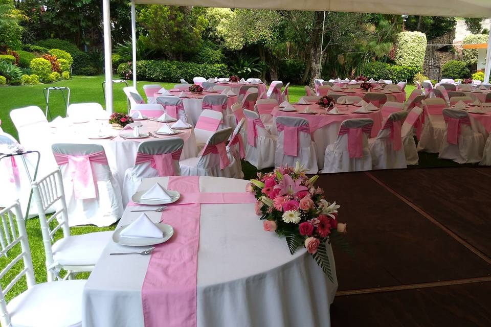 Boda en rosa